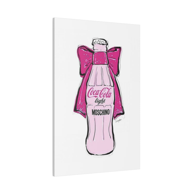 Pink Coke Coquette Matte Canvas, Stretched