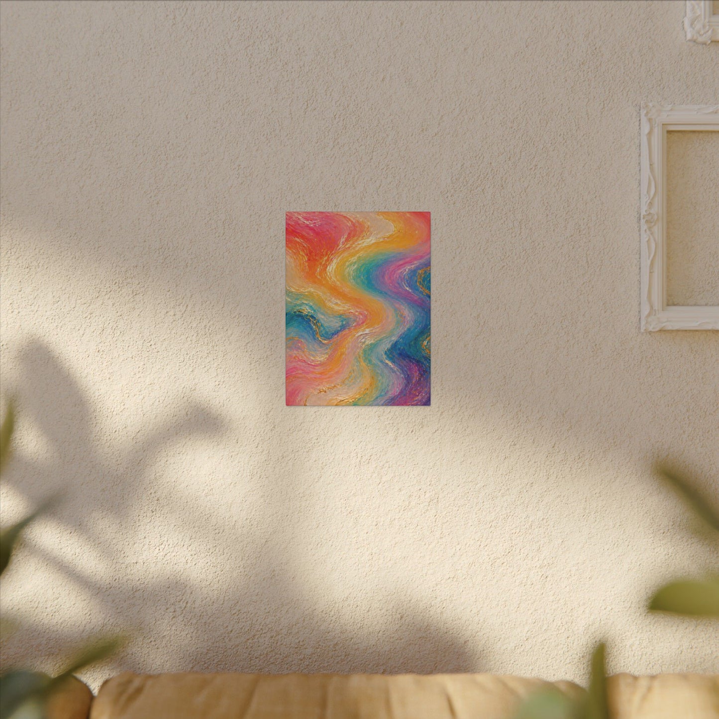 Rainbow Wave — Matte Canvas Wall Art