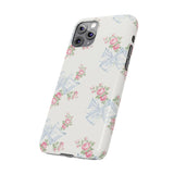 Rosa Beaux Blue Slim iPhone Case