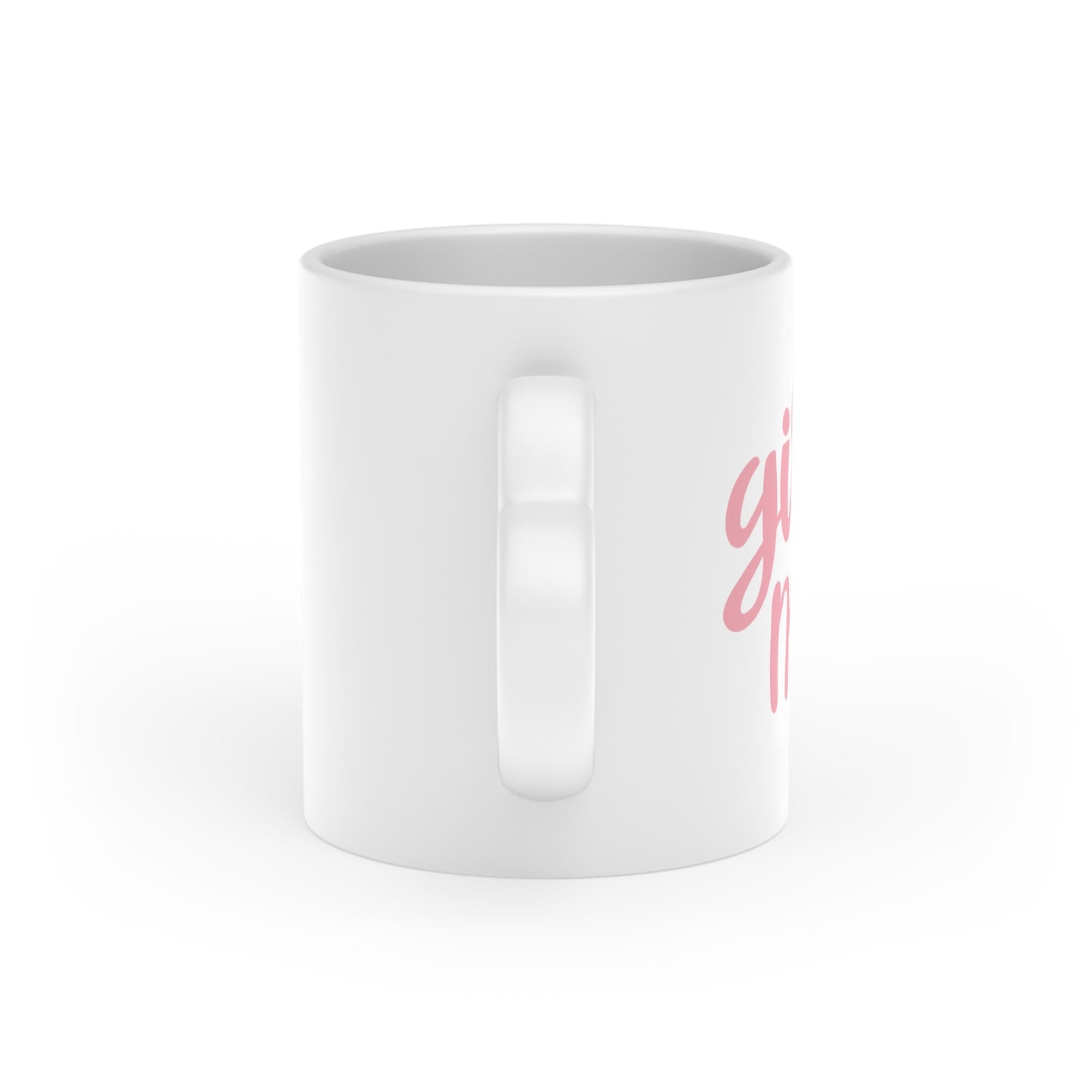 Girl Mom Heart Shaped Mug