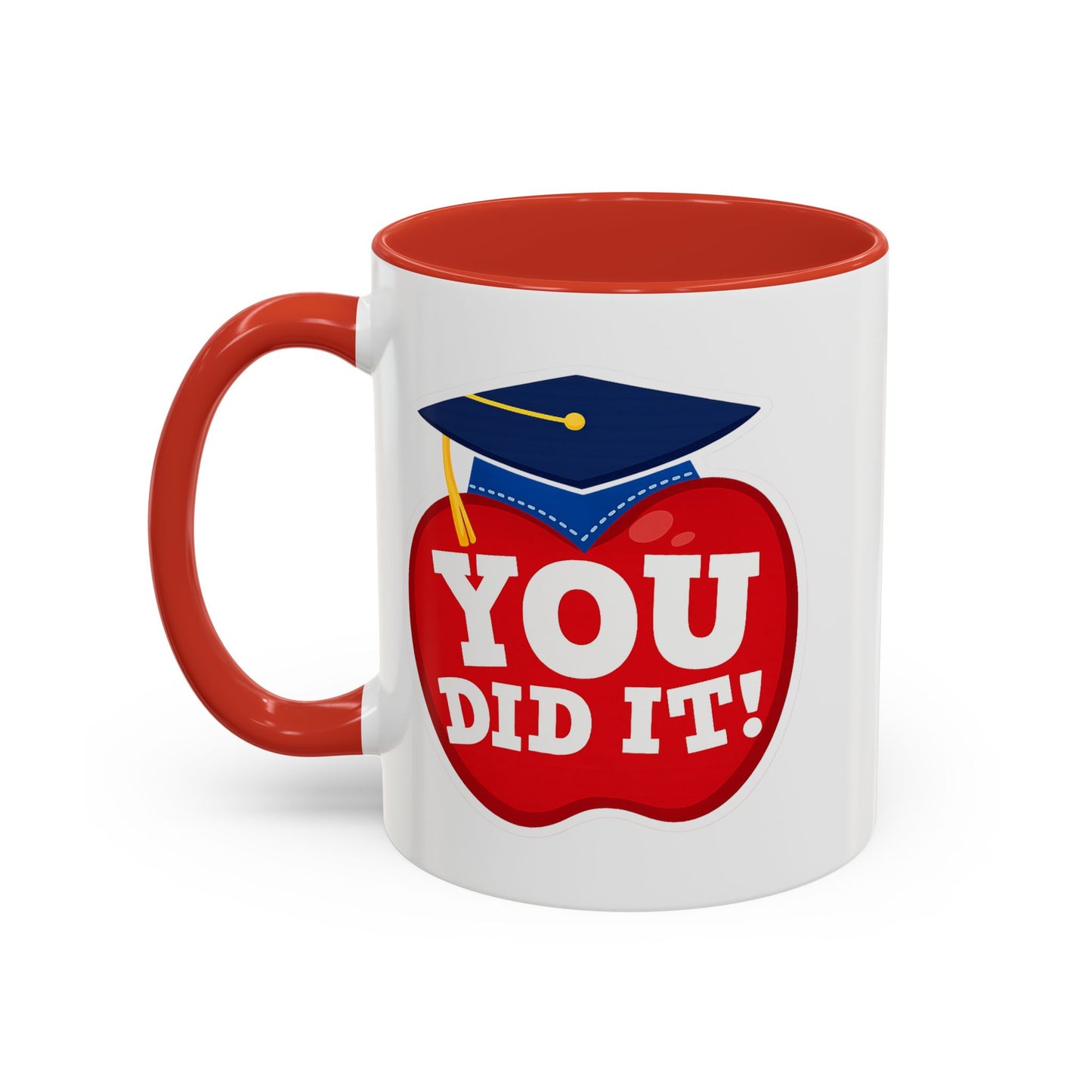 You Did It! Graduation Apple Accent Coffee Mug (11/15oz)