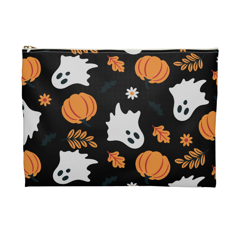 Boo Pumpkins Black Accessory Pouch