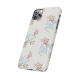 Rosa Beaux Blue Slim iPhone Case