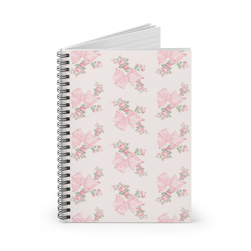 Rosa Beaux Pink Spiral Notebook - Ruled Line