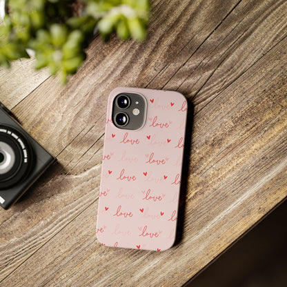 Love Silk Slim iPhone Case