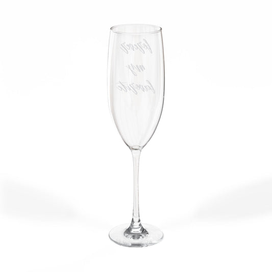 Forever My Favorite Personalized Engraved Champagne Glass Flute, 8oz