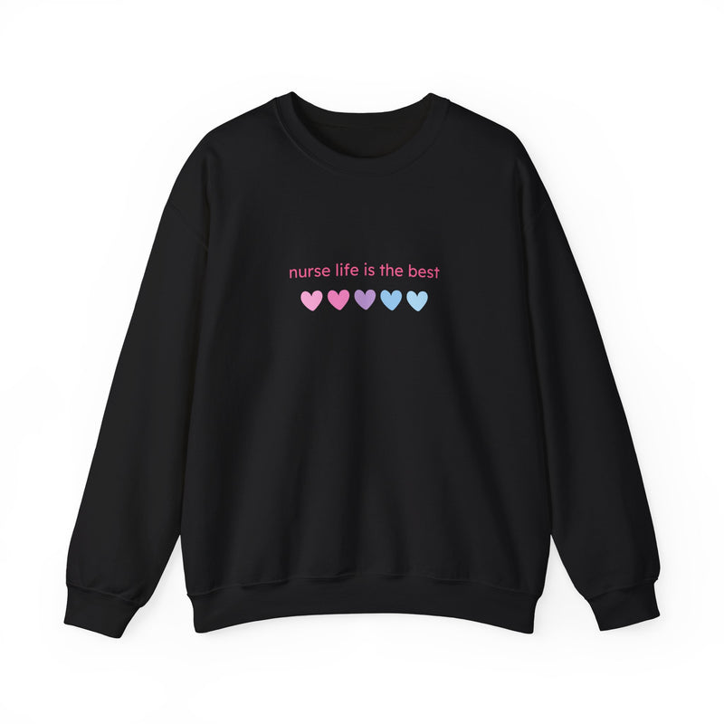 Nurse Life is Best Heavy Blend™ Crewneck Sweatshirt