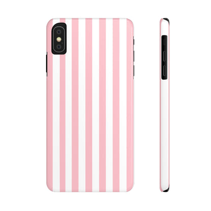 Pink Striped Summer Slim iPhone Case
