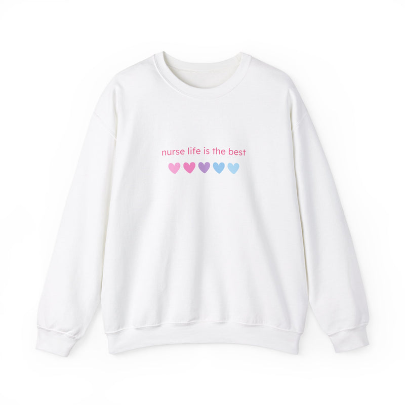 Nurse Life is Best Heavy Blend™ Crewneck Sweatshirt