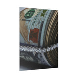 Money Band Matte Canvas, Stretched