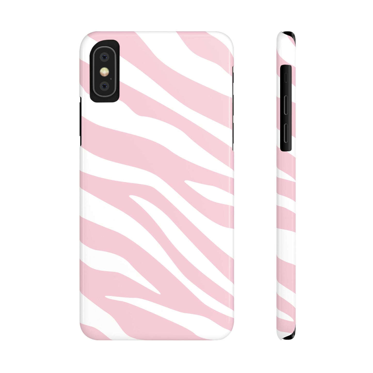 Pink Zebra Slim iPhone Case