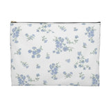 Blue Petals Accessory Pouch