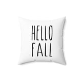 Hello Fall Faux Suede Square Pillow