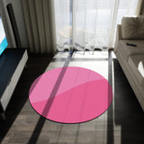 Pink Duo Round Rug