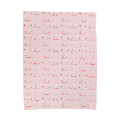 Love Silk Velveteen Plush Blanket