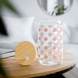 Pink Blossom Sipper Glass