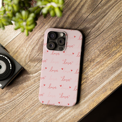 Love Silk Slim iPhone Case