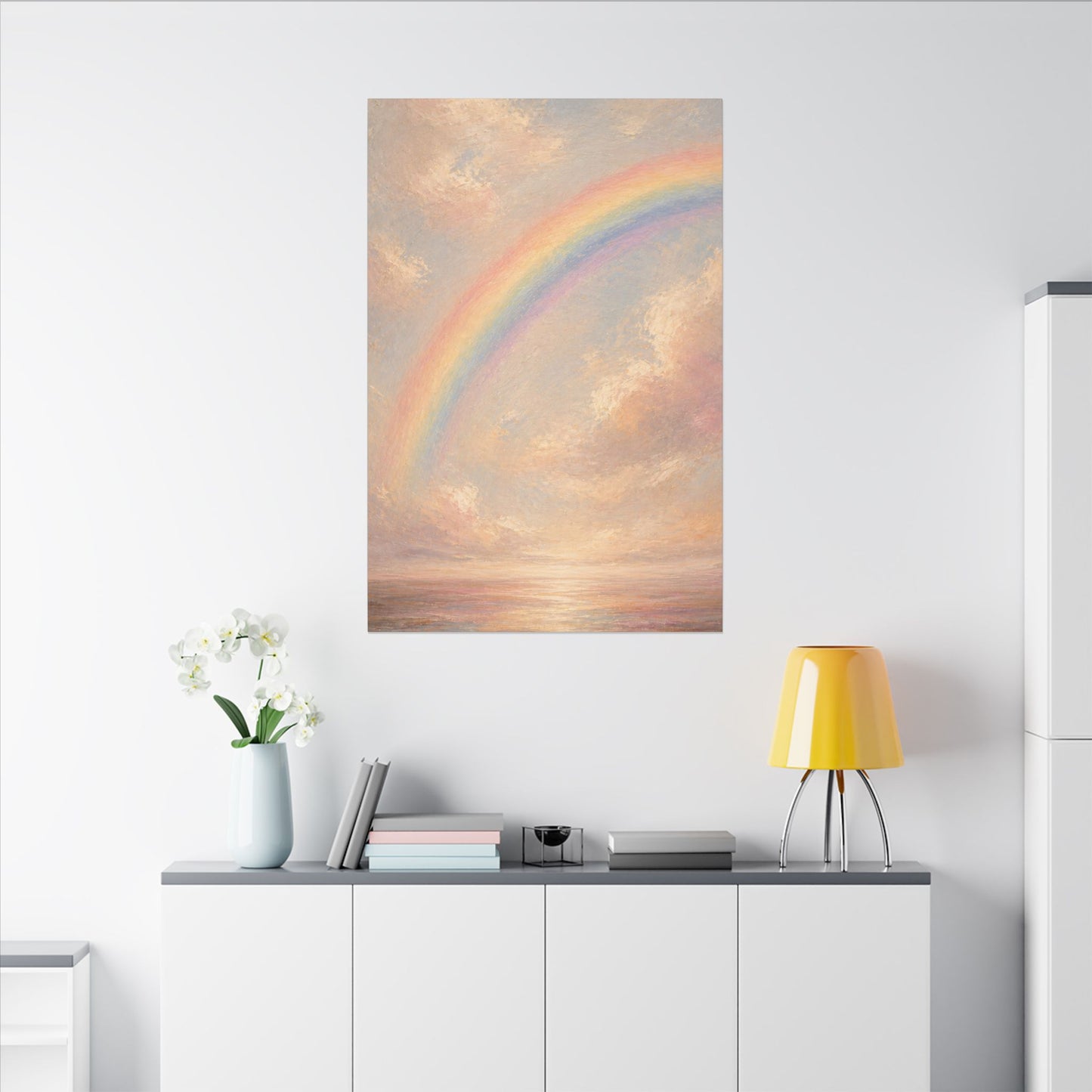 Rainbow Horizon Canvas Print — Matte Stretched Canvas