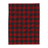 Red and Black Plaid Arctic Fleece Blanket