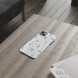 Blue Petals Slim iPhone Case