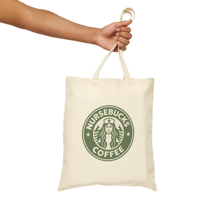 Nursebucks Coffee Cotton Canvas Tote Bag