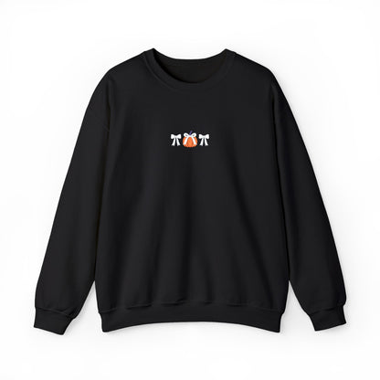 Coquette Pumpkin Embroidered Crewneck Sweatshirt