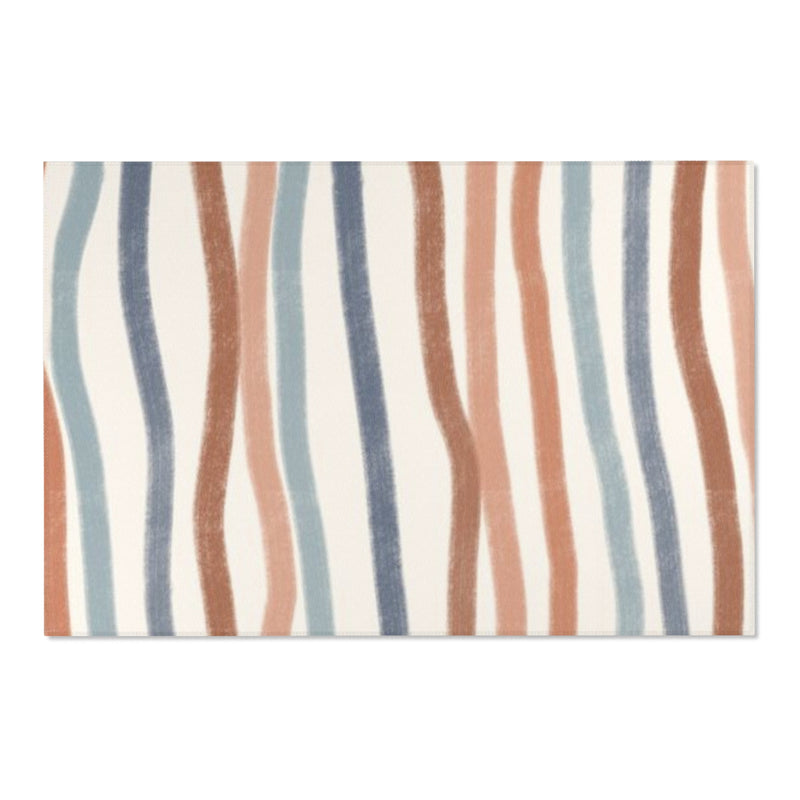 Denim Striped Area Rug