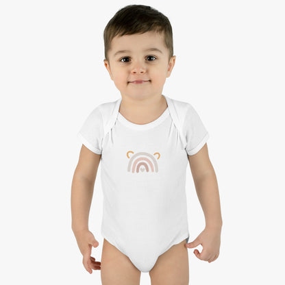 Rainbow Heart Baby Bodysuit