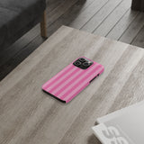 Pink Striped Slim iPhone Case