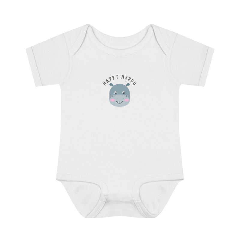 Happy Hippo Baby Bodysuit