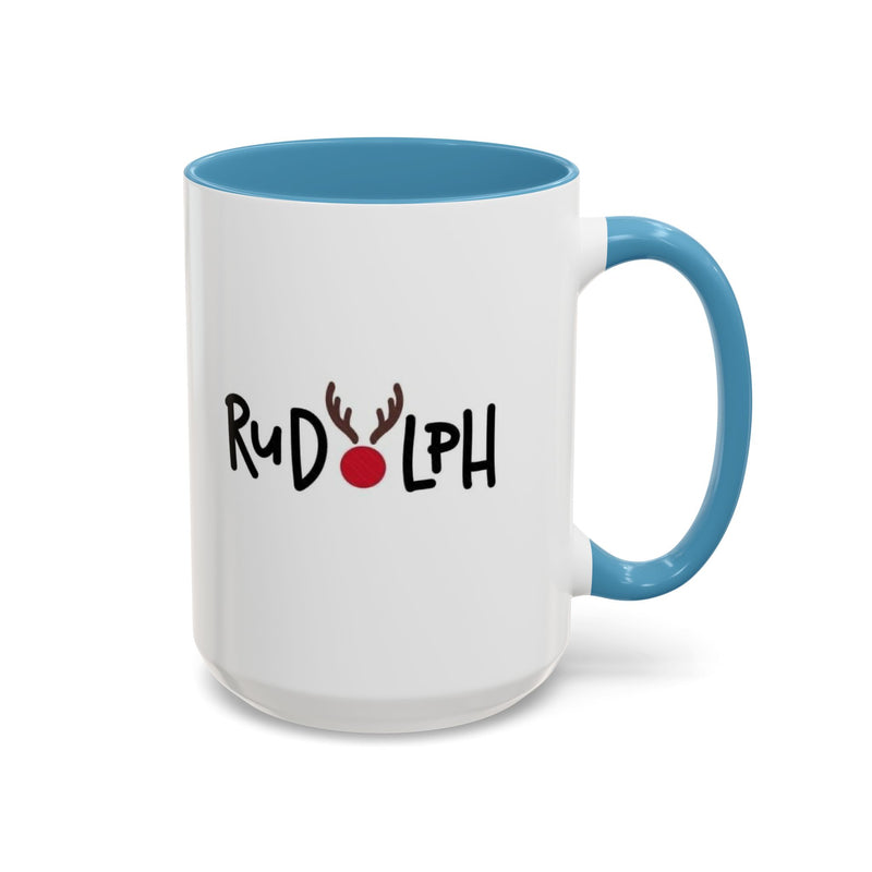 Rudolf Reindeer Accent Coffee Mug (11, 15oz)