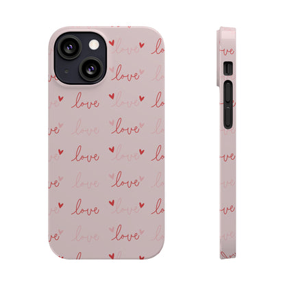 Love Silk Slim iPhone Case