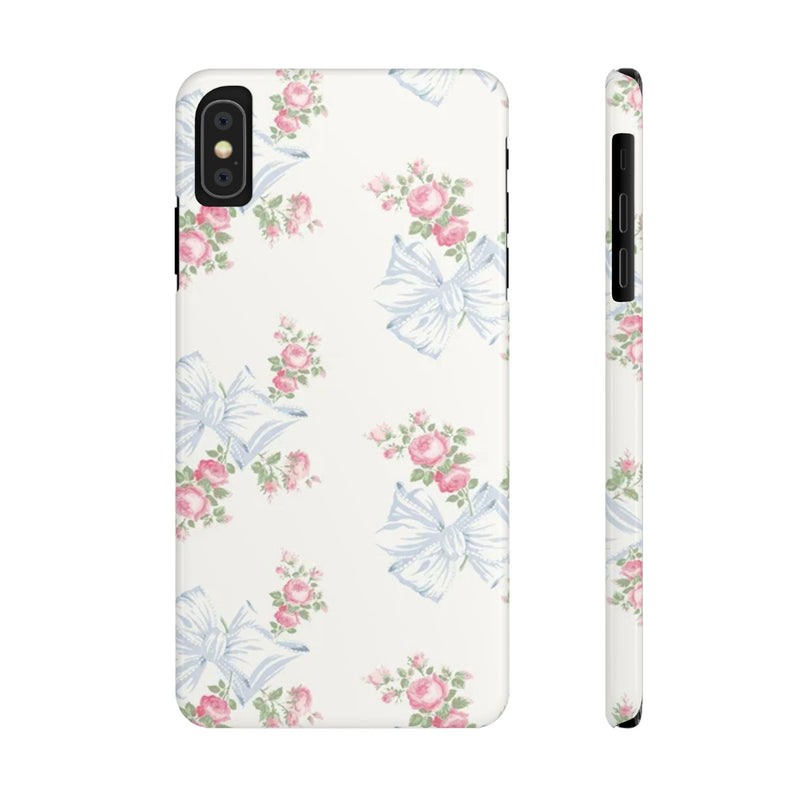 Rosa Beaux Blue Slim iPhone Case