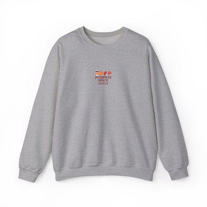 Pumpkin Spice Addict Embroidered Crewneck Sweatshirt