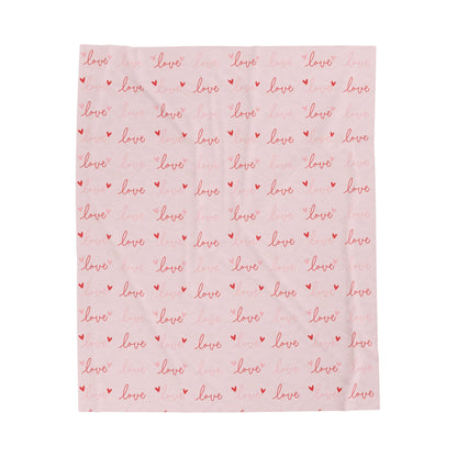 Love Silk Velveteen Plush Blanket