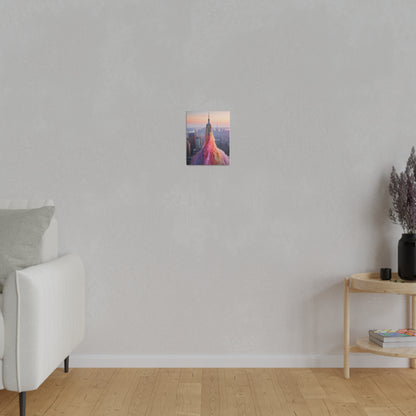 Pastel Empire State Matte Canvas, Stretched