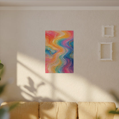 Rainbow Wave — Matte Canvas Wall Art