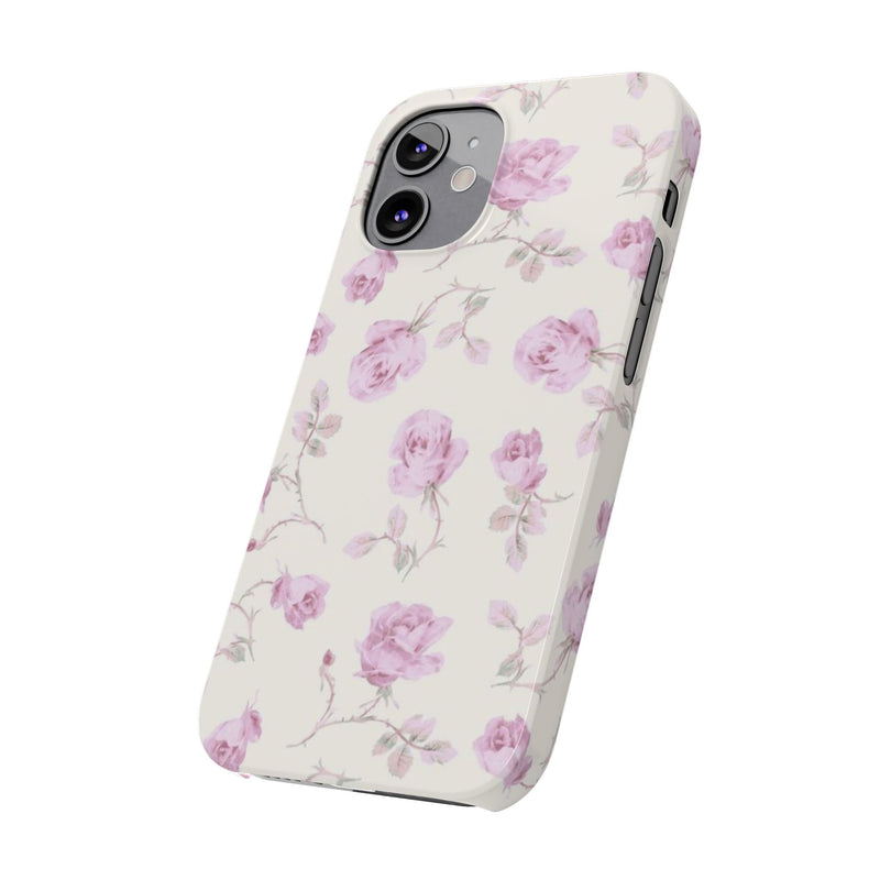 Lavender Rose Slim iPhone Case