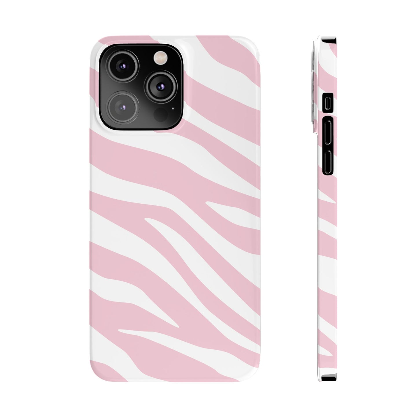 Pink Zebra Slim iPhone Case