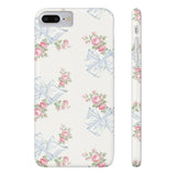 Rosa Beaux Blue Slim iPhone Case