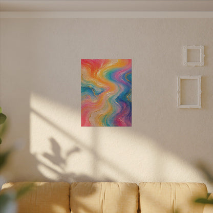 Rainbow Wave — Matte Canvas Wall Art
