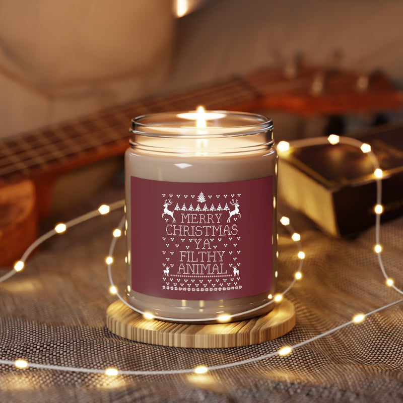 Merry Christmas Ya Filthy Animal Scented Candles, 9oz