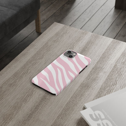 Pink Zebra Slim iPhone Case