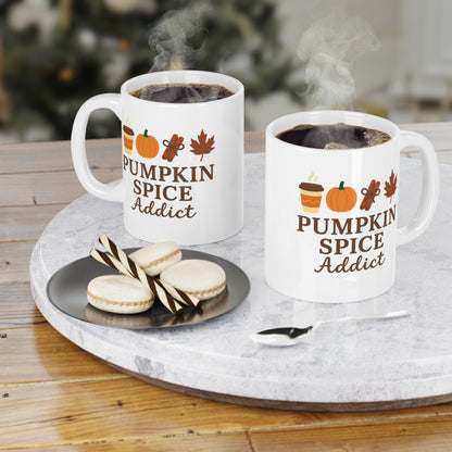 Pumpkin Spice Addict Ceramic Mug (11oz, 15oz, 20oz)