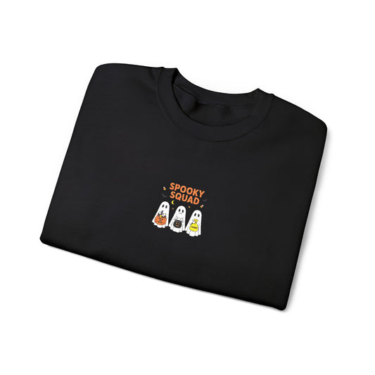 Spooky Squad Trick or Treat Embroidered Crewneck Sweatshirt