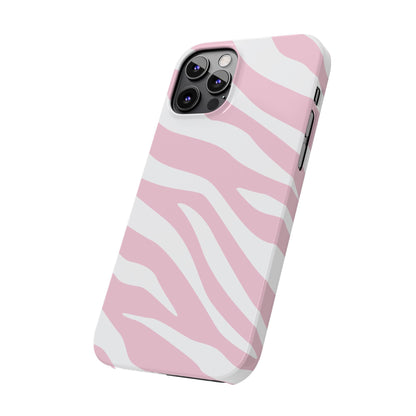 Pink Zebra Slim iPhone Case
