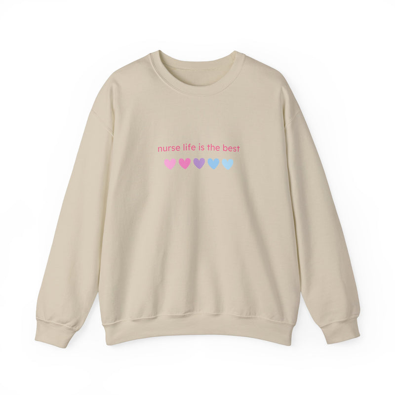 Nurse Life is Best Heavy Blend™ Crewneck Sweatshirt