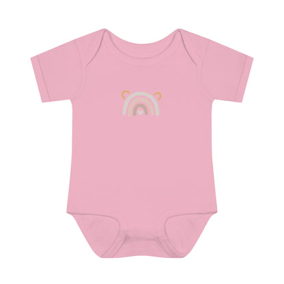 Rainbow Heart Baby Bodysuit