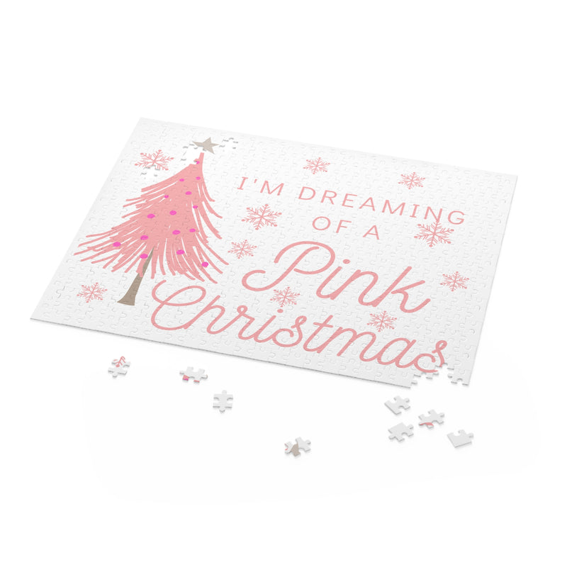 Dreaming of a Pink Christmas Puzzle (120, 252, 500-Piece)