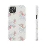 Rosa Beaux Blue Slim iPhone Case